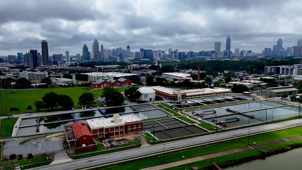 Hemphill WTP with skyline
